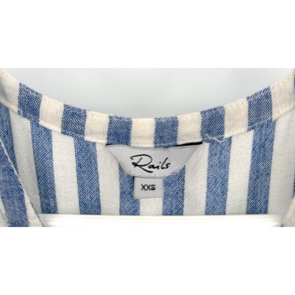 Rails Ashlyn Striped V Neck Dress Women’s  XXS - Picture 2 of 6